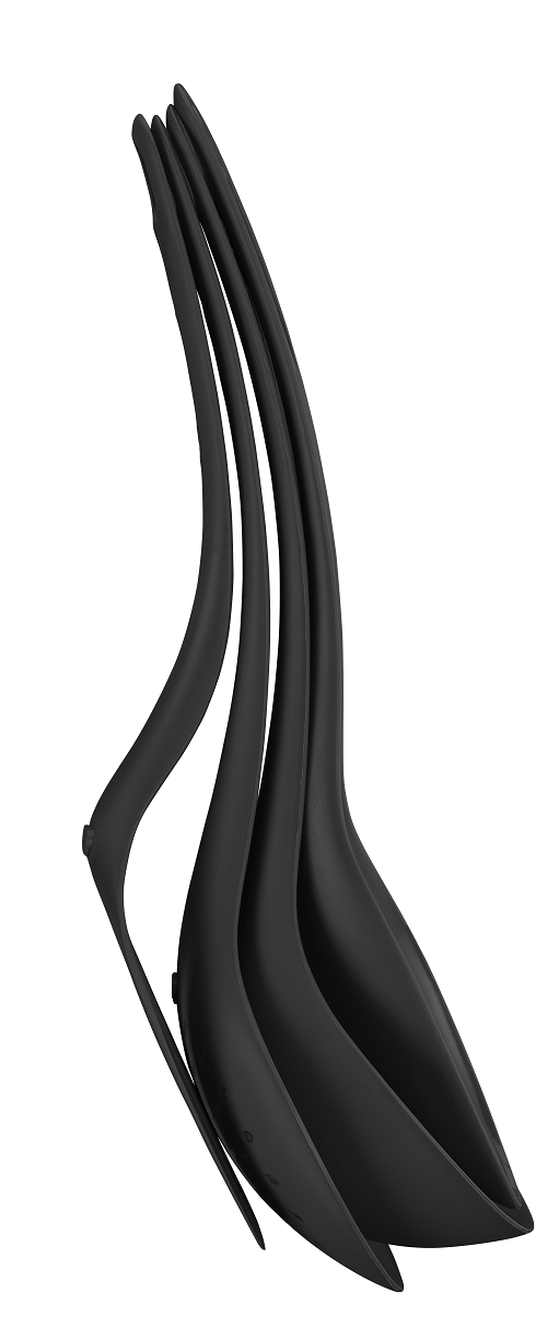 Zahran Kitchen Utensils, 4 Pieces, Black - 6001101 Zahran Kitchen Utensils, 4 Pieces, Black - 6001101