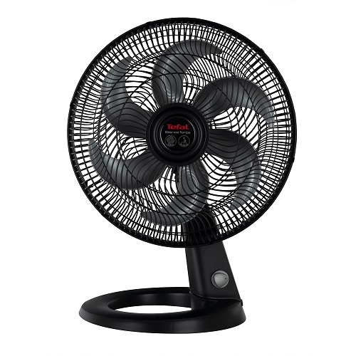 Tefal Silence Force Desk Fan, 16 Inch, 3 Speeds, Black - VG4110EE