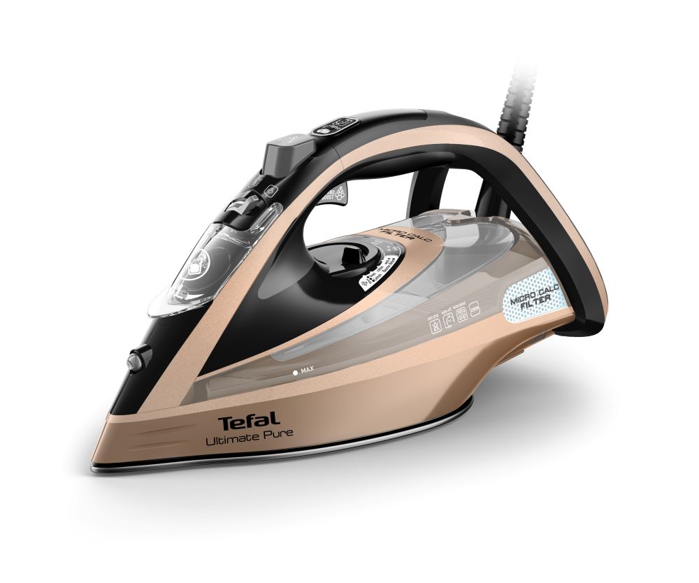 Tefal Ultimate Pure, Iron Steamer, 3200W, 300 gmin, Micro Calc Collector, Auto-off - FV9852E0 Tefal Ultimate Pure, Iron Steamer, 3200W, 300 gmin, Micro Calc Collector, Auto-off - FV9852E0