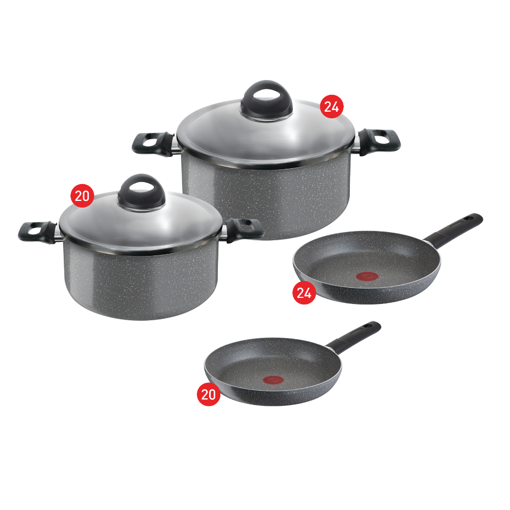 Tefal Cook Natural Frypan Set - Size 18,22 + Moulinex Blendeo Blender With Grinder, 450 Watt, 1.5 Liter - LM2B21EG Tefal Cook Natural Frypan Set - Size 18,22 + Moulinex Blendeo Blender With Grinder, 450 Watt, 1.5 Liter - LM2B21EG