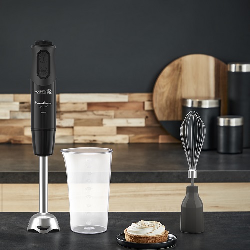 Moulinex Optichef Hand Blender, 1000 Watt, 15 Functions, 500 ML Chopper, Whisk, Black - DD6552EG Moulinex Optichef Hand Blender, 1000 Watt, 15 Functions, 500 ML Chopper, Whisk, Black - DD6552EG