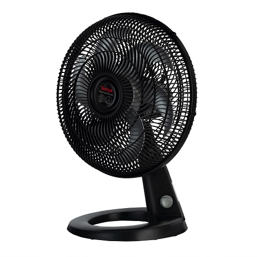 Tefal Silence Force Desk Fan, 16 Inch, 3 Speeds, Black - VG4110EE