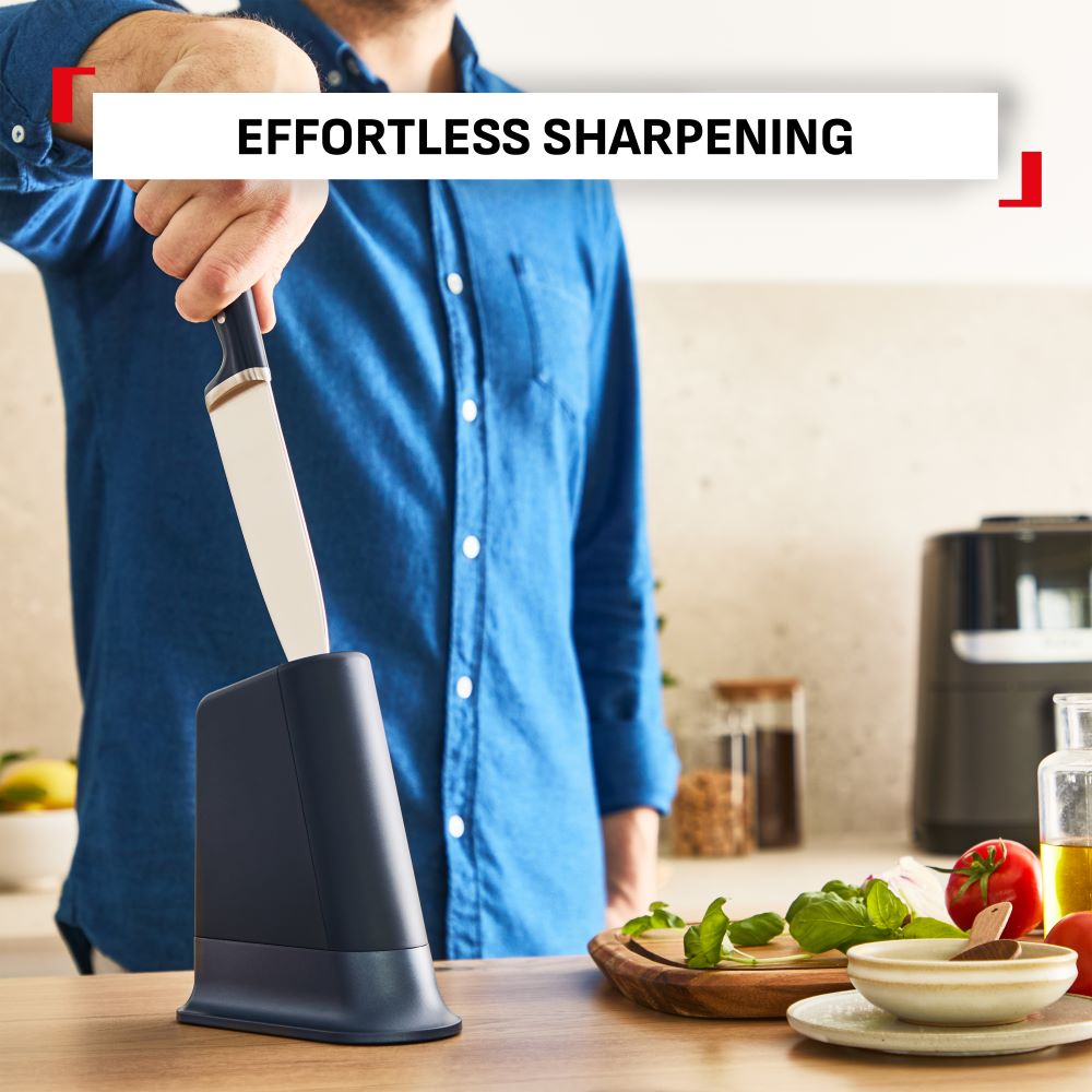 Tefal Eversharp Pro Knife, 16.5CM + knife block with integrated sharpener - K297S244