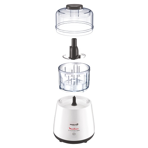Moulinex Moulinette Chopper with Blender, 1000 watt, 500 ml Chopper, 1.5 liters jar capacity - DPA241EG