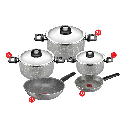 Tefal Cook Natural Frypan Set - Size 18,22 + Moulinex Blendeo Blender With Grinder, 450 Watt, 1.5 Liter - LM2B21EG Tefal Cook Natural Frypan Set - Size 18,22 + Moulinex Blendeo Blender With Grinder, 450 Watt, 1.5 Liter - LM2B21EG