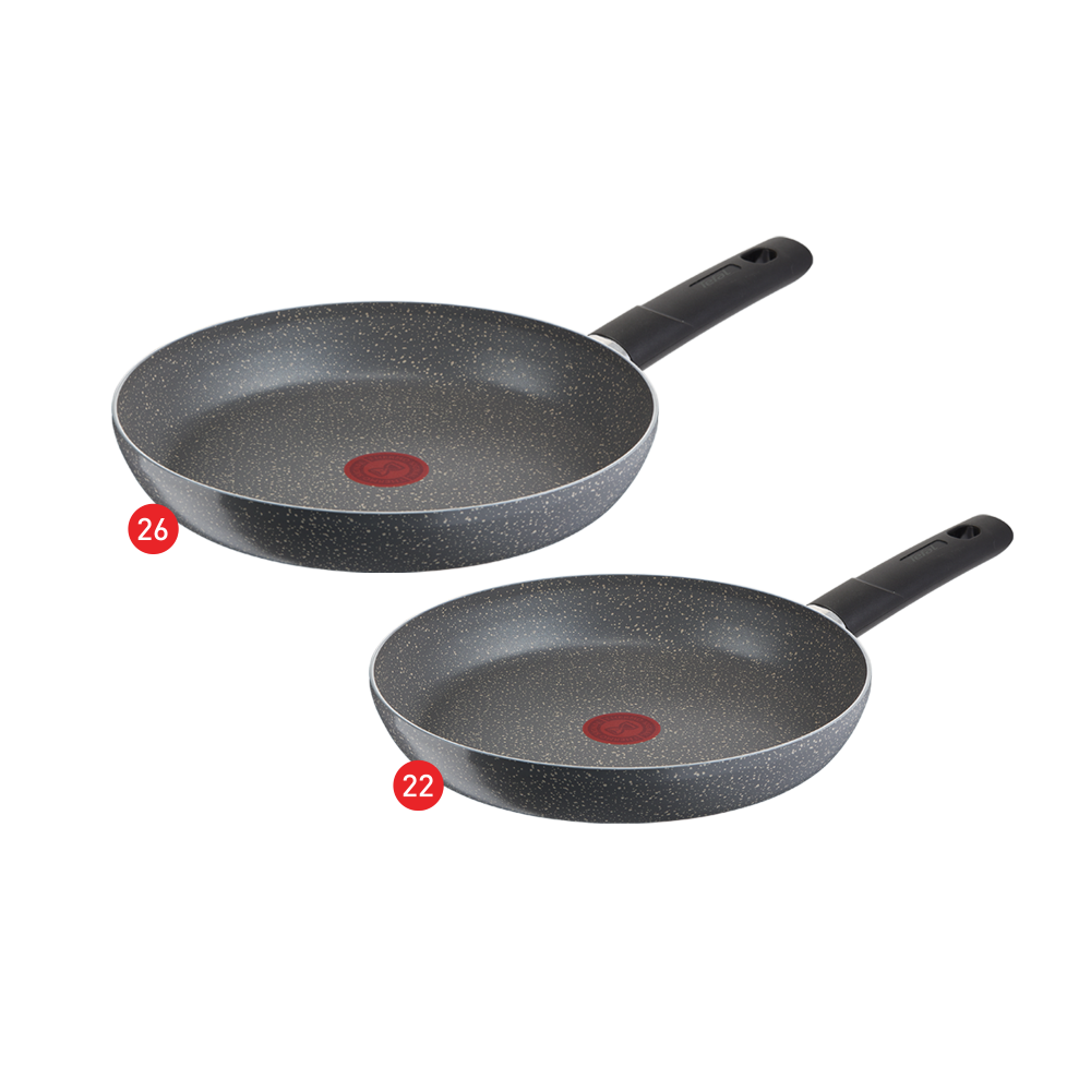 Tefal Cook Natural Frypan Set - Size 18,22 + Moulinex Blendeo Blender With Grinder, 450 Watt, 1.5 Liter - LM2B21EG Tefal Cook Natural Frypan Set - Size 18,22 + Moulinex Blendeo Blender With Grinder, 450 Watt, 1.5 Liter - LM2B21EG