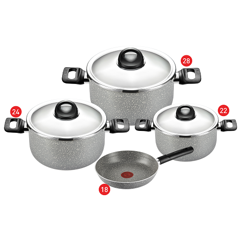 Tefal Cook Natural Frypan Set - Size 18,22 + Moulinex Blendeo Blender With Grinder, 450 Watt, 1.5 Liter - LM2B21EG Tefal Cook Natural Frypan Set - Size 18,22 + Moulinex Blendeo Blender With Grinder, 450 Watt, 1.5 Liter - LM2B21EG