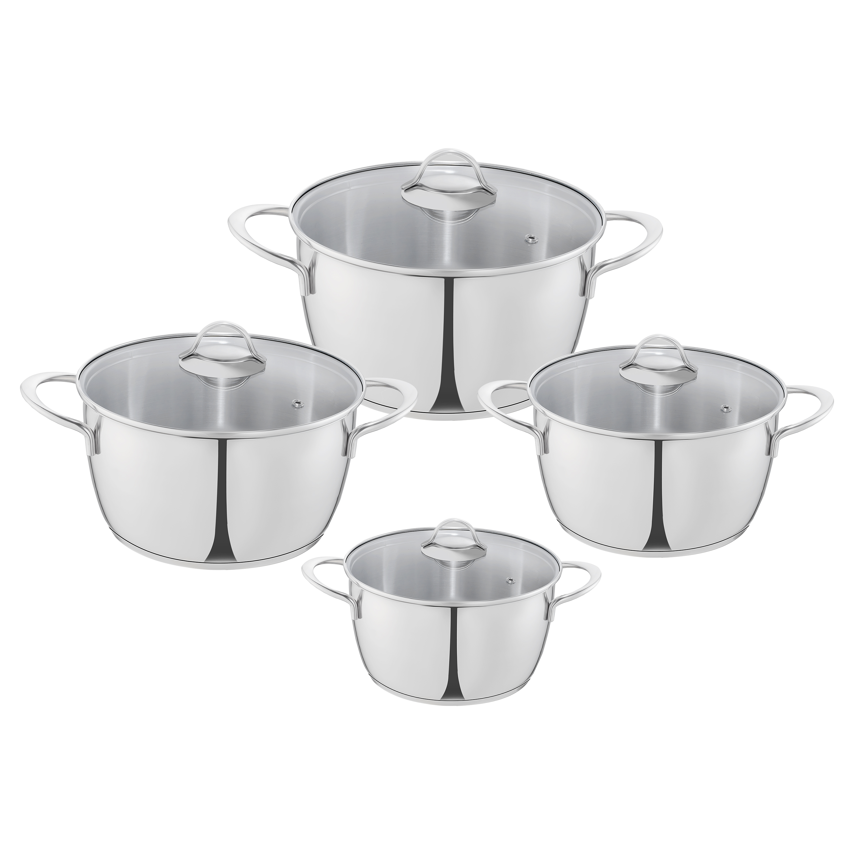 Zahran Moderna Stainless Steel Stewpot Set - 16,18,22,26 Zahran Moderna Stainless Steel Stewpot Set - 16,18,22,26
