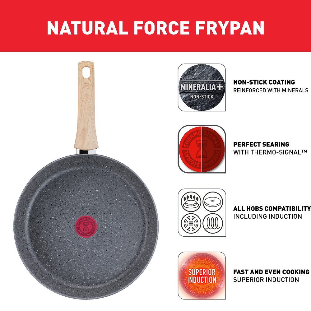 Tefal Natural Force Frypan, 24 cm - G2660402 Tefal Natural Force Frypan, 24 cm - G2660402