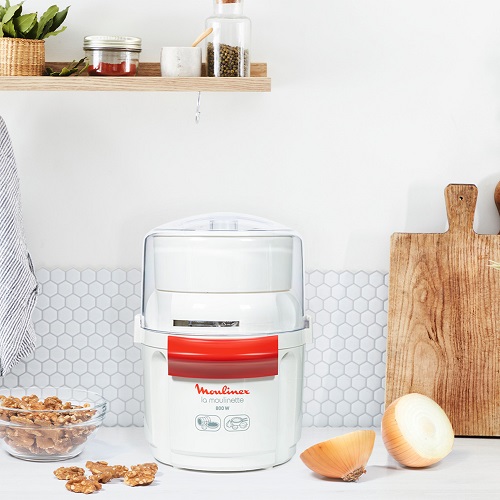 Moulinex La Moulinette Chopper With Blender, 800 Watt, 250ml Chopper, 1 Liter Blender - AR6801EG