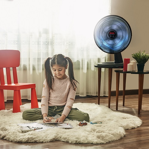 Tefal Silence Force Desk Fan, 16 Inch, 3 Speeds, Black - VG4110EE