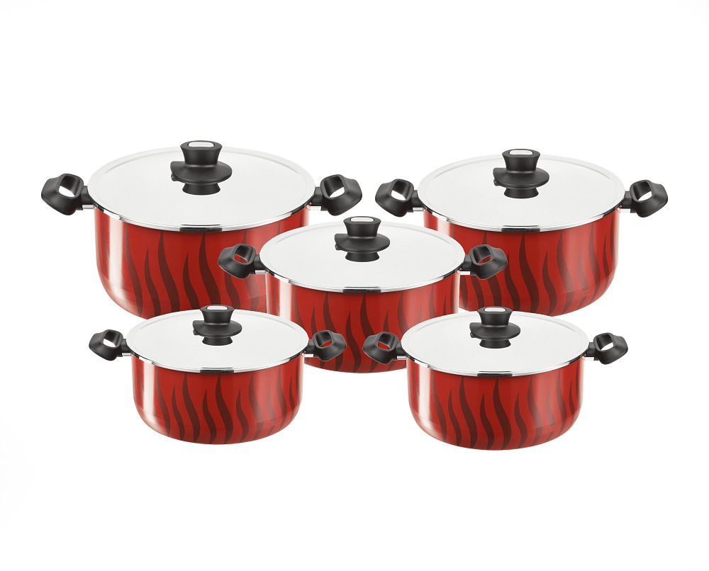 Tefal Tempo Flame Stewpot Set , Size 18,20,24,26,28 - 220089958