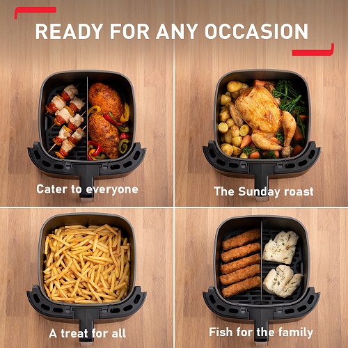 Tefal Easy Fry & Grill XXL - Oil less Fryer - 6.5L Capacity - 8 Preset Programs - Stainless Steel - Digital - EY801EEG