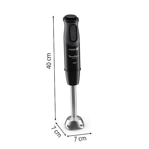 Moulinex Optichef Hand Blender, 1000 Watt, 15 Functions, 500 ML Chopper, Whisk, Black - DD6552EG Moulinex Optichef Hand Blender, 1000 Watt, 15 Functions, 500 ML Chopper, Whisk, Black - DD6552EG