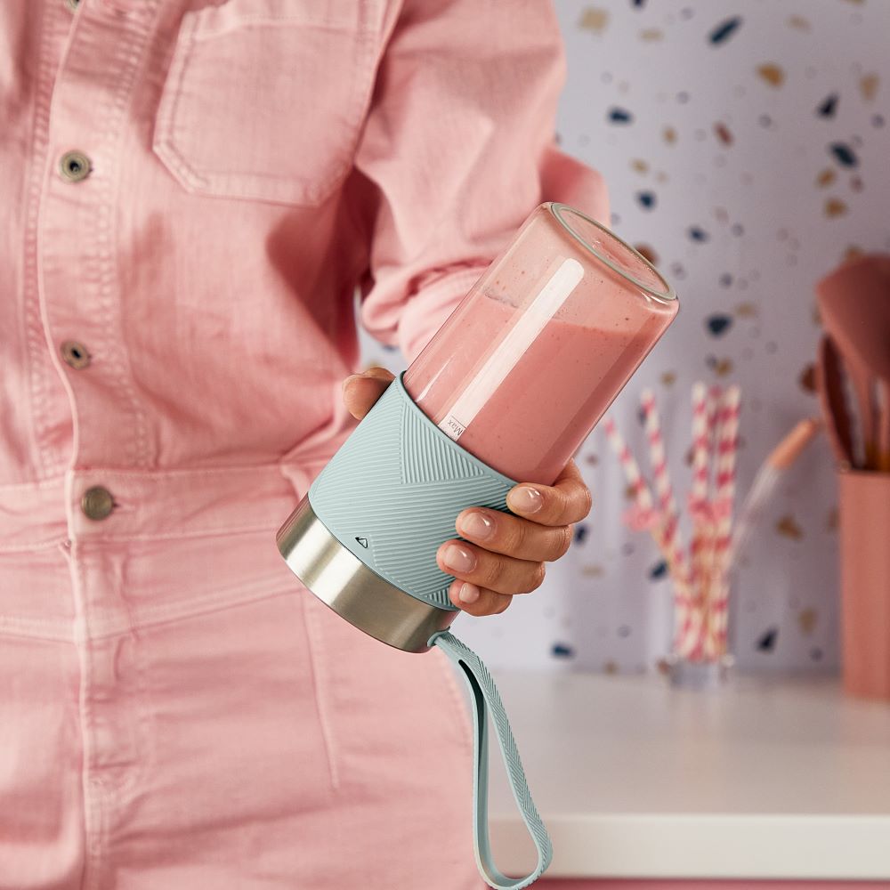 Moulinex Lightmix, Portable Blender, 300ml, Eucalyptus - LM1C0410