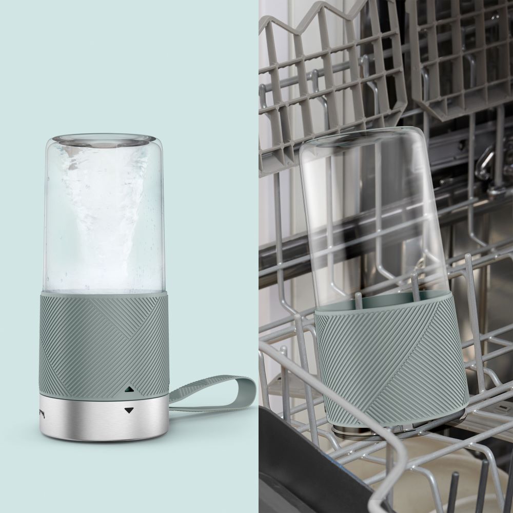 Moulinex Lightmix, Portable Blender, 300ml, Eucalyptus - LM1C0410