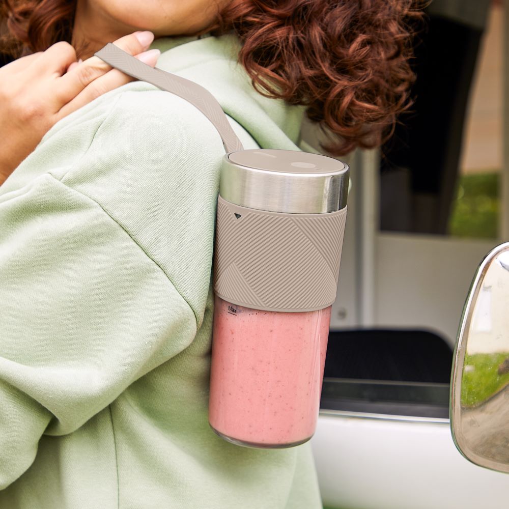 Moulinex Lightmix, Portable Blender, 300ml, Argile Color - LM1C0AF0