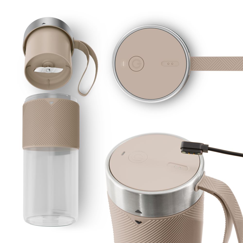 Moulinex Lightmix, Portable Blender, 300ml, Argile Color - LM1C0AF0