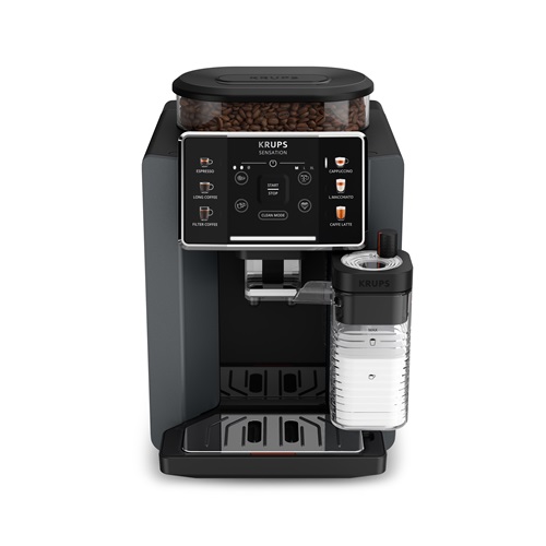 Krups Sensation Milk, Automatic Coffee Machine, 6 Beverages, Milk Maestro Technology, Made in France - EA912B10