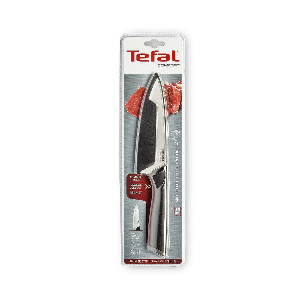 Tefal Comfort Chef Knife, 15 cm, Black - K2213104