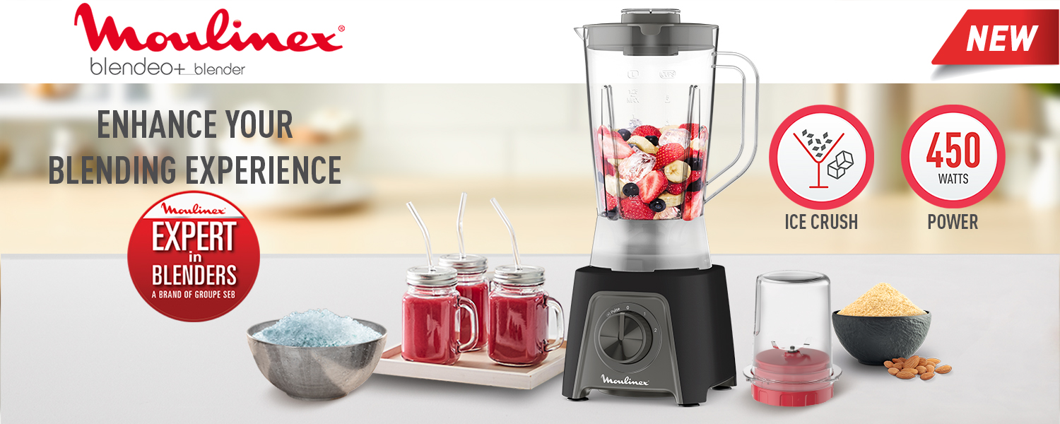 Moulinex Blendeo Blender 450 Watt, Liter, Grinder, Black