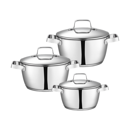 Zahran Stainless Steel Optima Stewpot 24-20-18 cm
