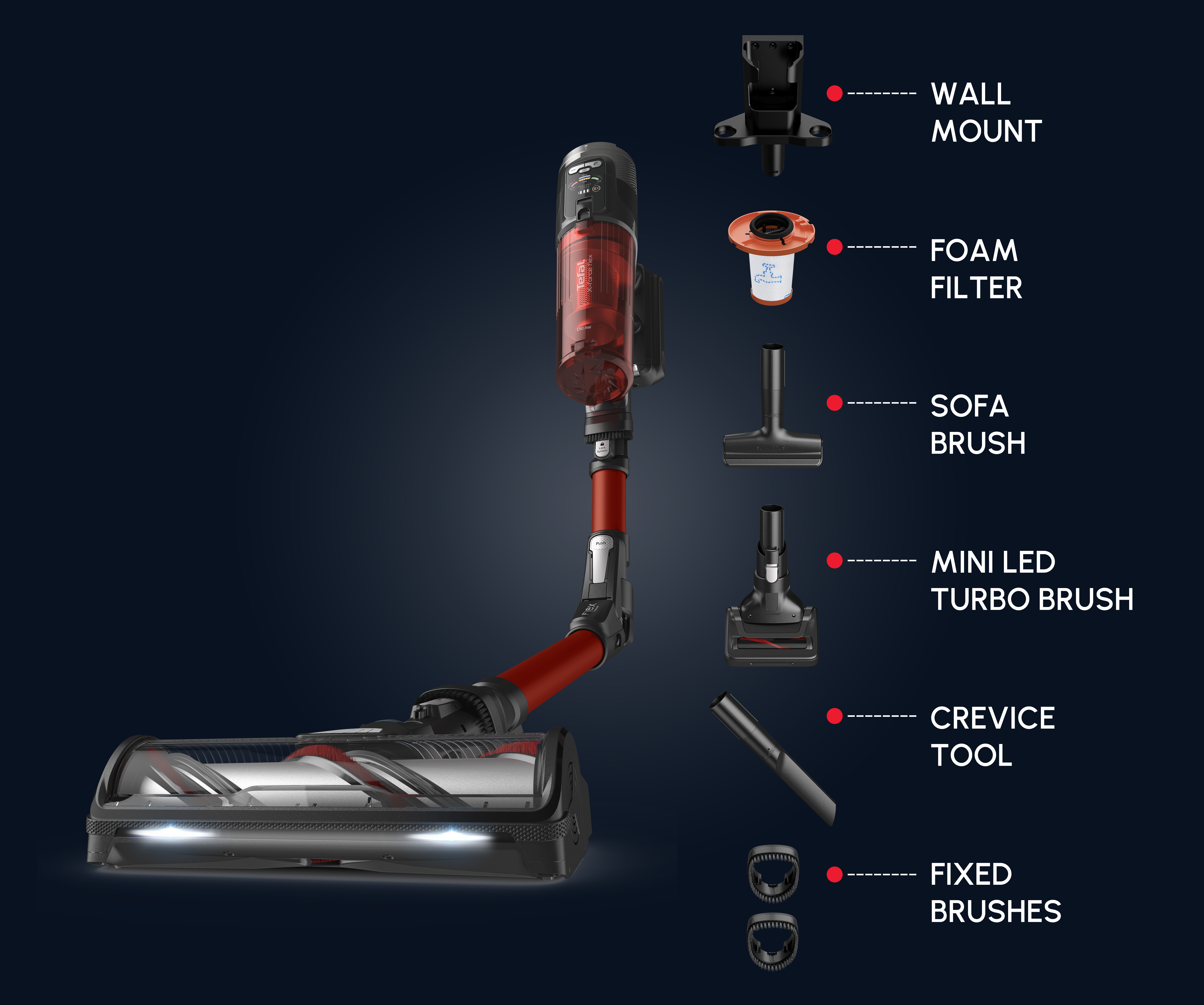 Tefal X-Force Flex 13.60, Cordless Handstick Vacuum Cleaner, 150 Air Watt, 60 Min, 0.65L, Animal Brush - TY9A73WO. Tefal X-Force Flex 13.60, Cordless Handstick Vacuum Cleaner, 150 Air Watt, 60 Min, 0.65L, Animal Brush - TY9A73WO.
