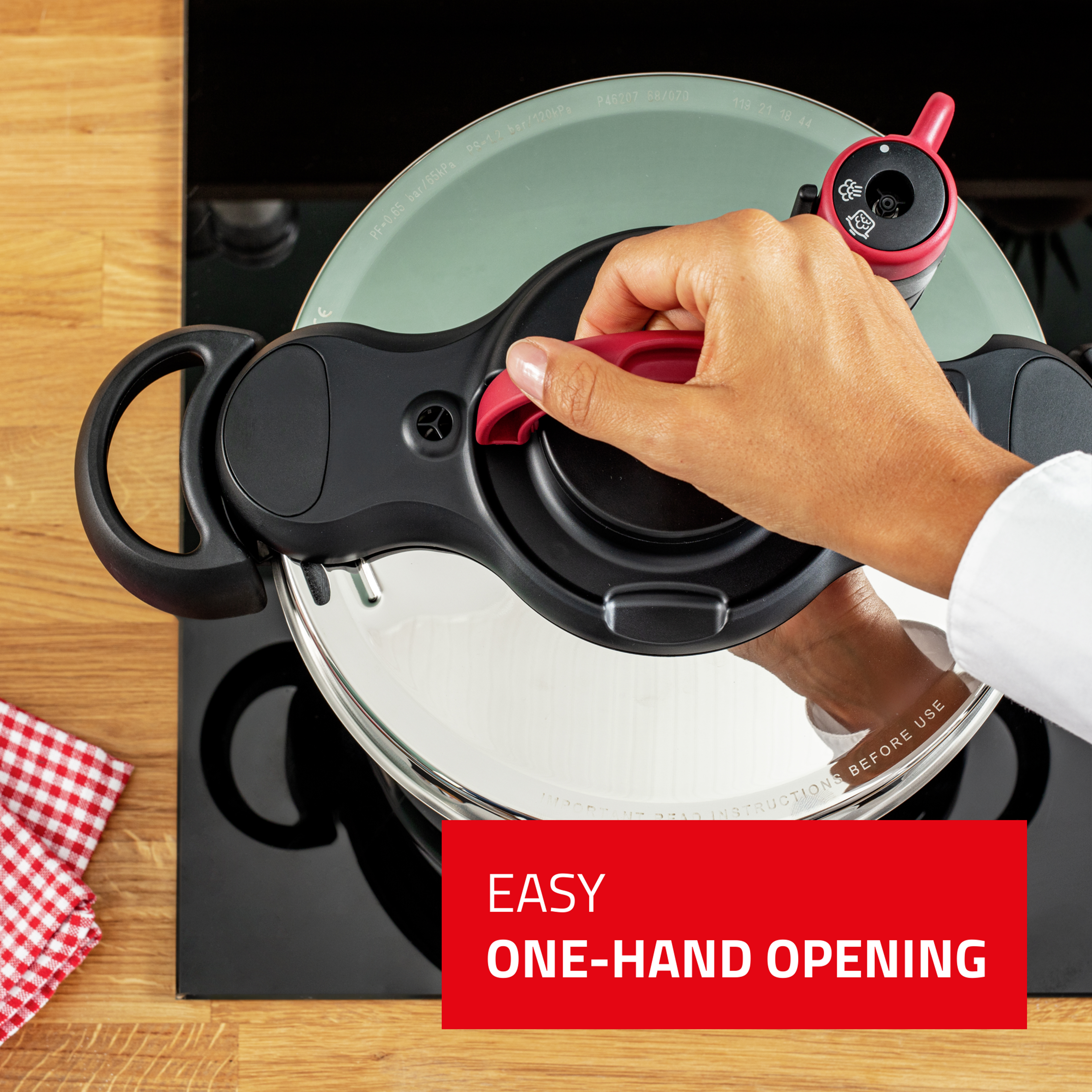 Tefal Clipsominut’® Easy 9L Pressure Cooker - P4624966 Tefal Clipsominut’® Easy 9L Pressure Cooker - P4624966