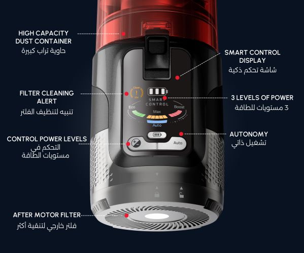 Tefal X-Force Flex 13.60, Cordless Handstick Vacuum Cleaner, 150 Air Watt, 60 Min, 0.65L, Animal Brush - TY9A73WO. Tefal X-Force Flex 13.60, Cordless Handstick Vacuum Cleaner, 150 Air Watt, 60 Min, 0.65L, Animal Brush - TY9A73WO.