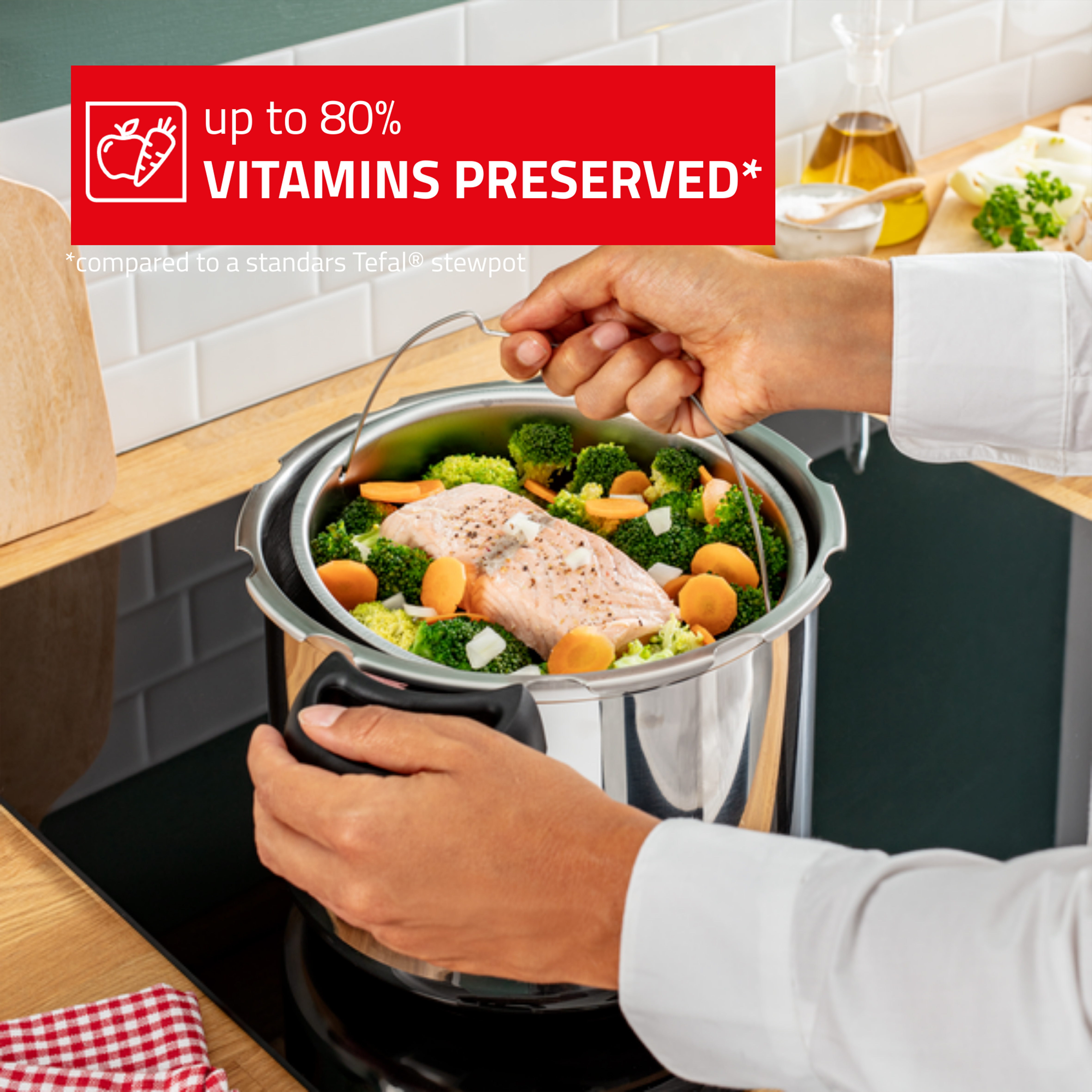 Tefal Clipsominut’® Easy 9L Pressure Cooker - P4624966 Tefal Clipsominut’® Easy 9L Pressure Cooker - P4624966