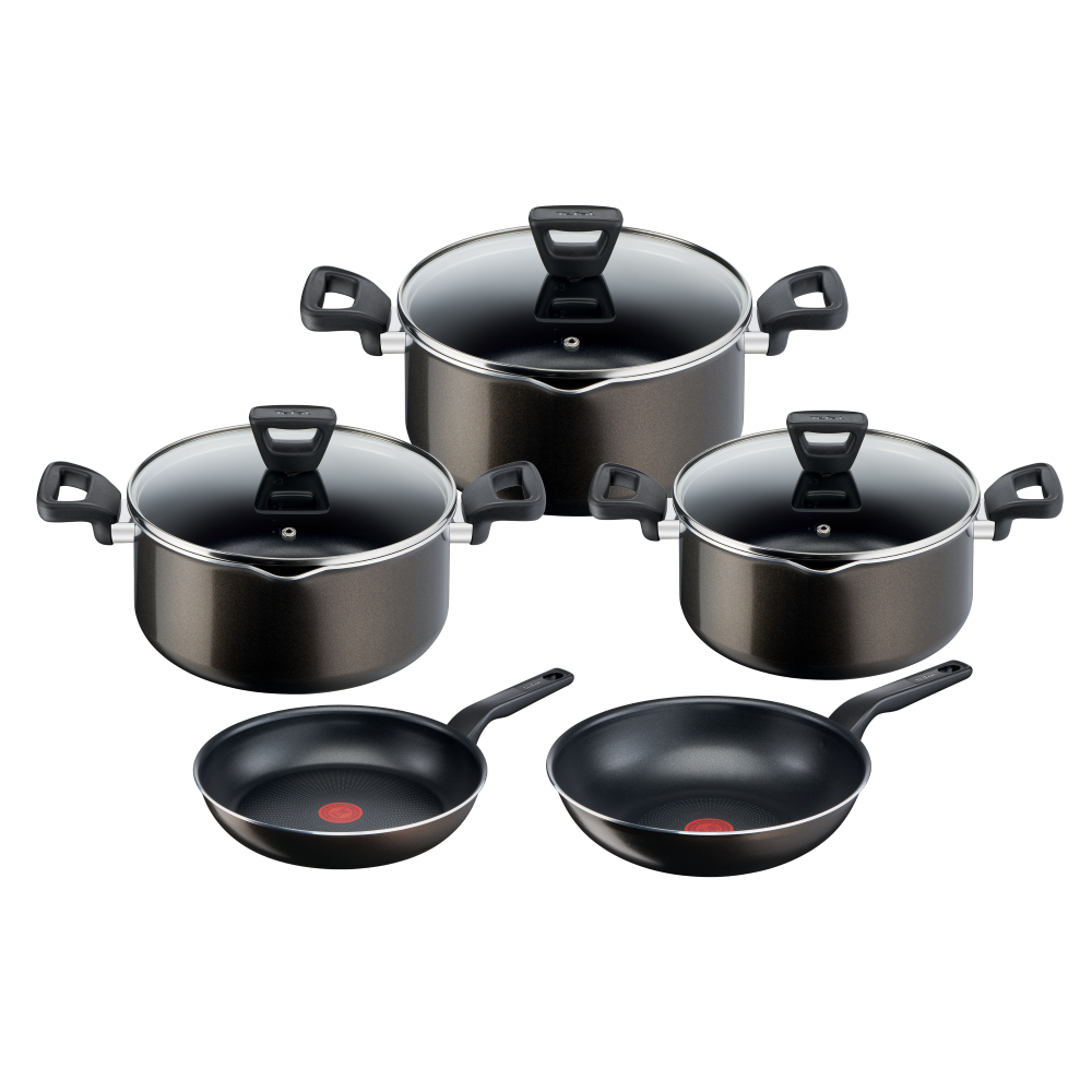 Tefal Xl Intense Cooking Set, Stewpots 18,22,26 + Frypan 20 + Wokpan 28 Tefal Xl Intense Cooking Set, Stewpots 18,22,26 + Frypan 20 + Wokpan 28
