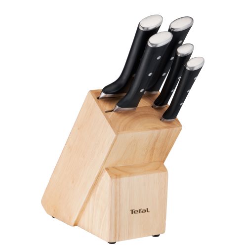 Ice force 5 Slots Wooden Block with 5 knives, Black - K232S574