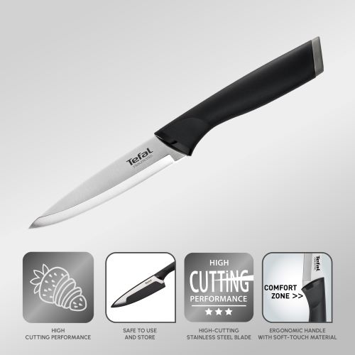 Tefal Comfort Utility Knife, 12 cm, Black - K2213904