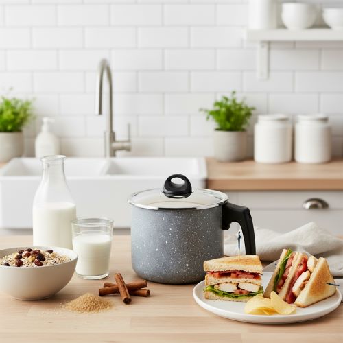 Tefal Cook Natural Milk Pot, Size 14 - 220910205 Tefal Cook Natural Milk Pot, Size 14 - 220910205