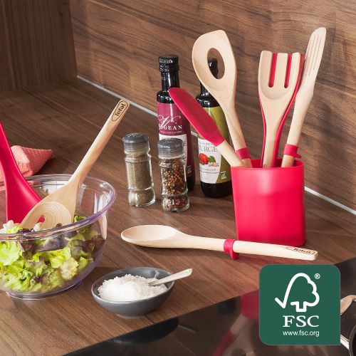 Tefal Ingenio Wood Risotto Spoon, 32 cm - K2308514 Tefal Ingenio Wood Risotto Spoon, 32 cm - K2308514