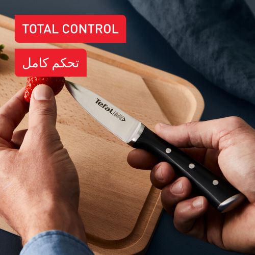 طقم سكين آيس فورس من تيفال، 4 قطع مقاس ( 9 سم + 20 سم + 11 سم + 20 سم )، أسود - K2324S74